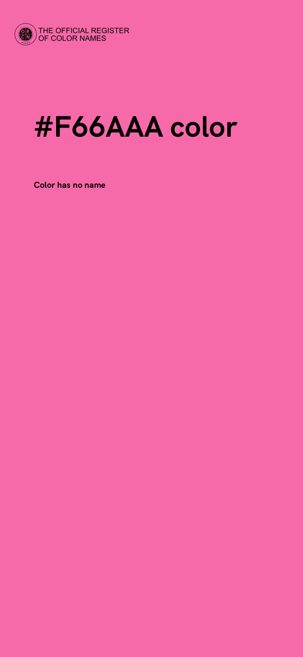 #F66AAA color image