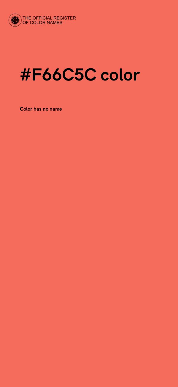 #F66C5C color image