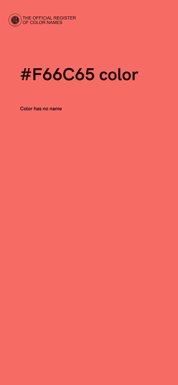 #F66C65 color image