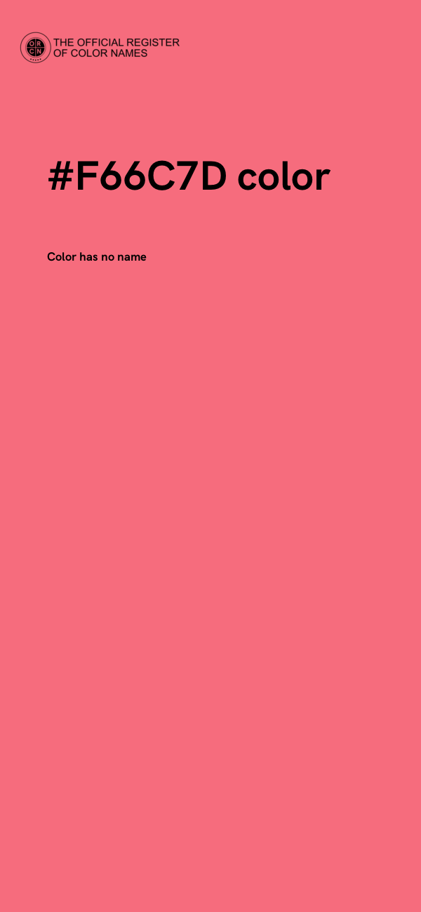 #F66C7D color image