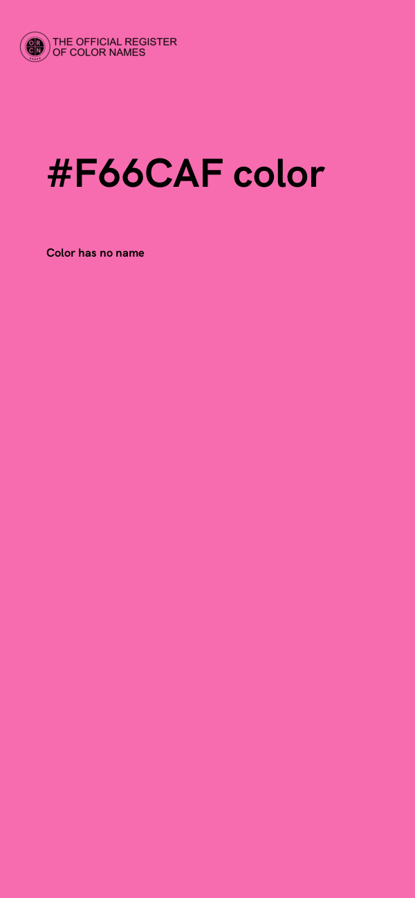 #F66CAF color image