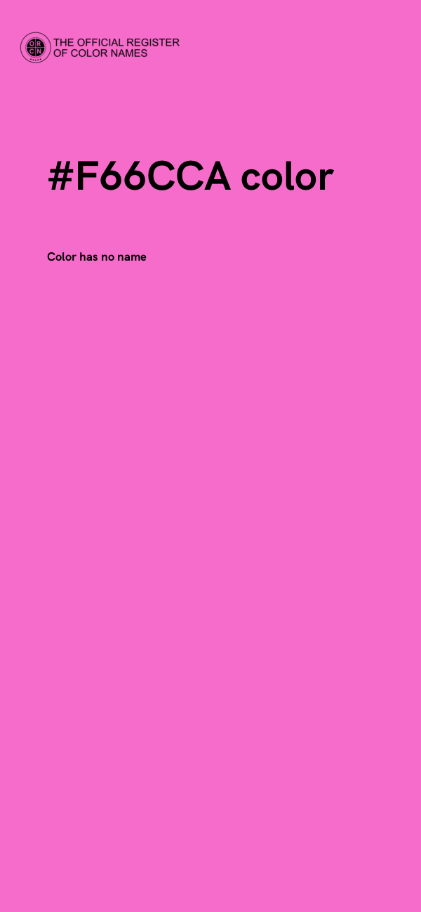 #F66CCA color image
