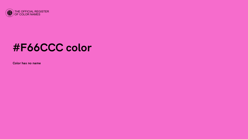#F66CCC color image