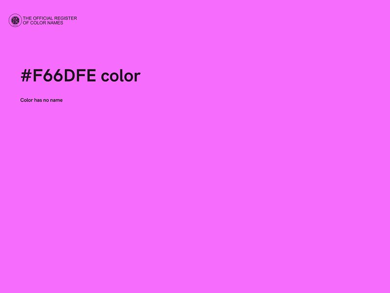 #F66DFE color image