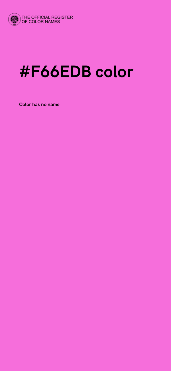 #F66EDB color image