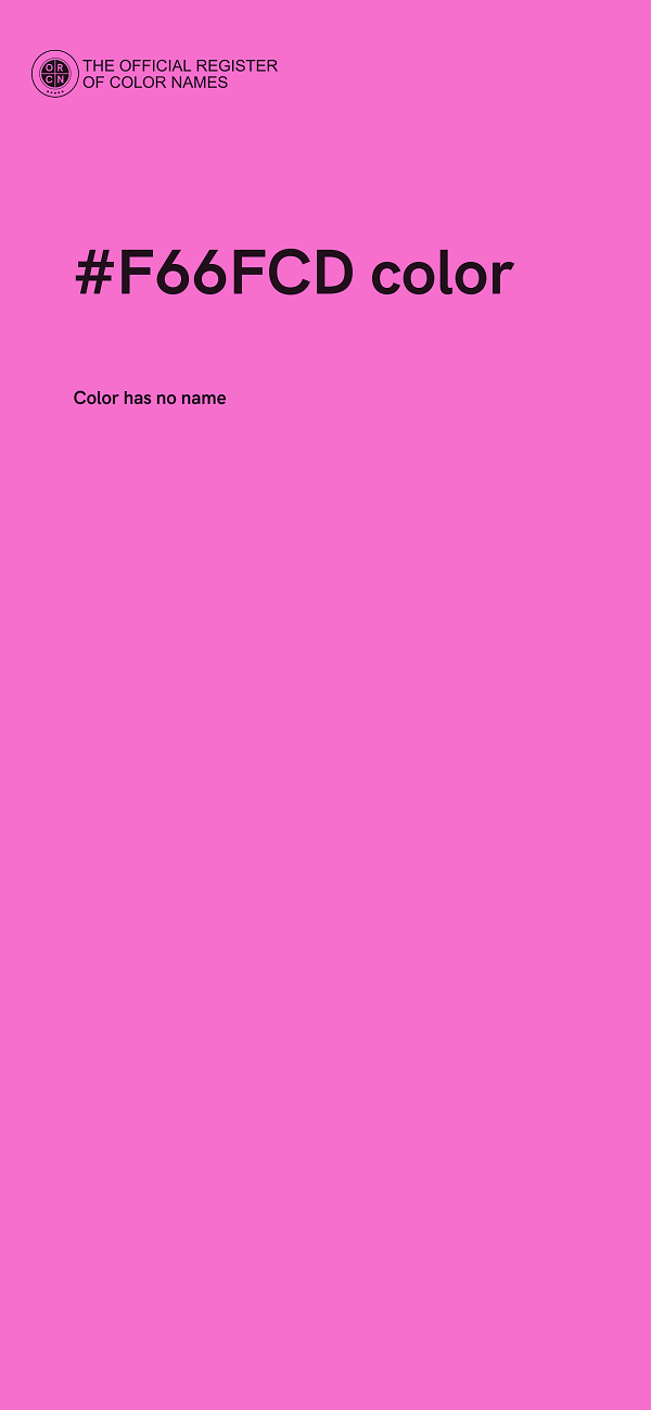 #F66FCD color image