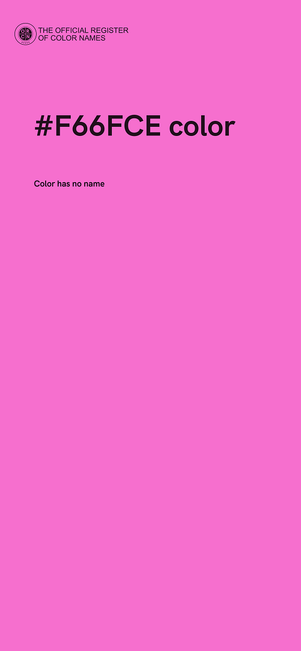 #F66FCE color image