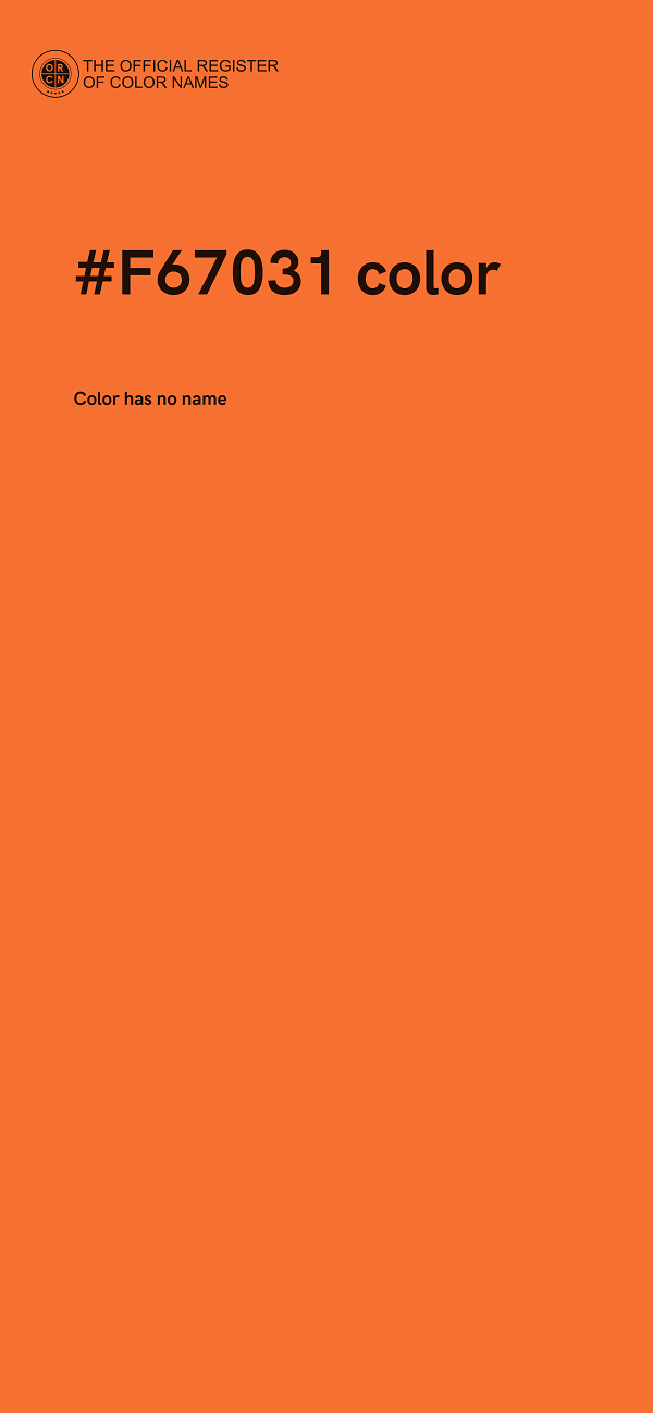 #F67031 color image