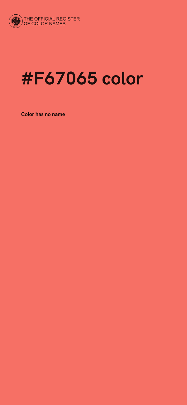 #F67065 color image