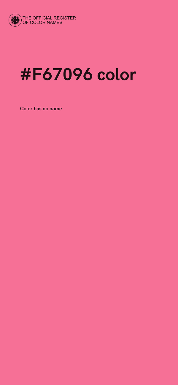 #F67096 color image