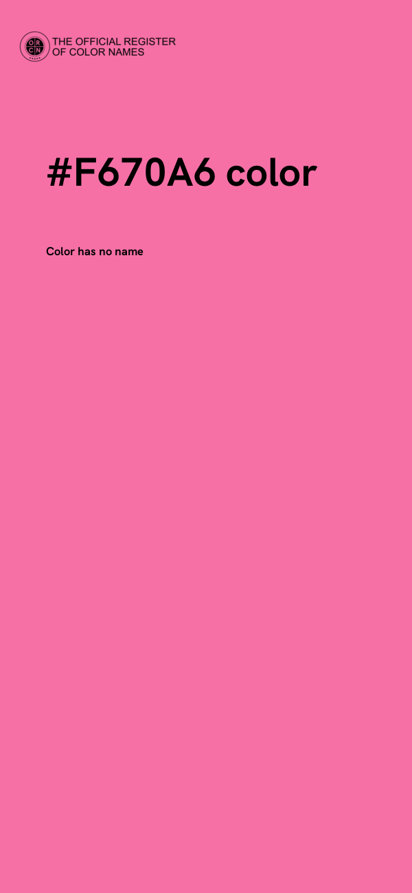 #F670A6 color image