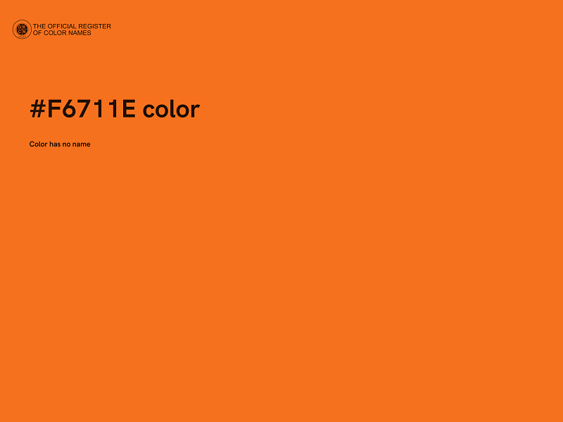 #F6711E color image