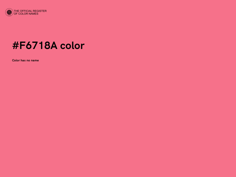#F6718A color image