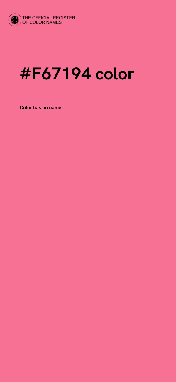 #F67194 color image