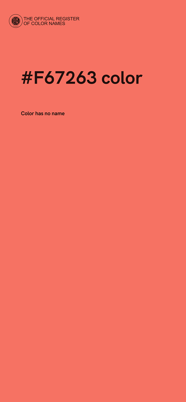 #F67263 color image
