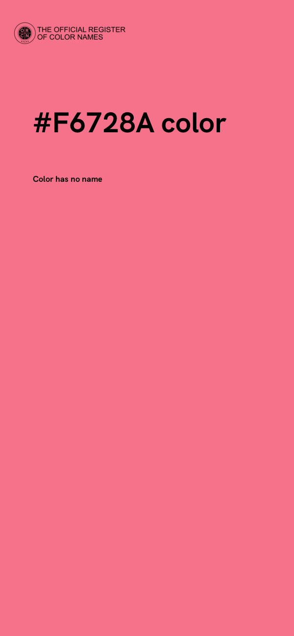 #F6728A color image