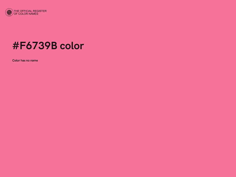 #F6739B color image