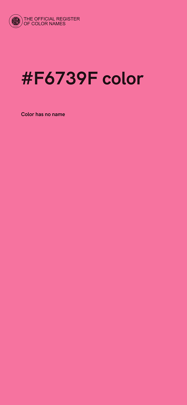 #F6739F color image