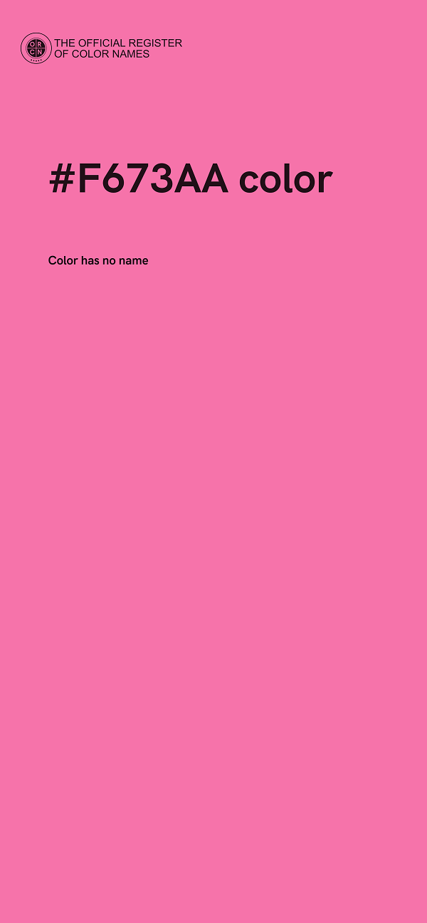 #F673AA color image