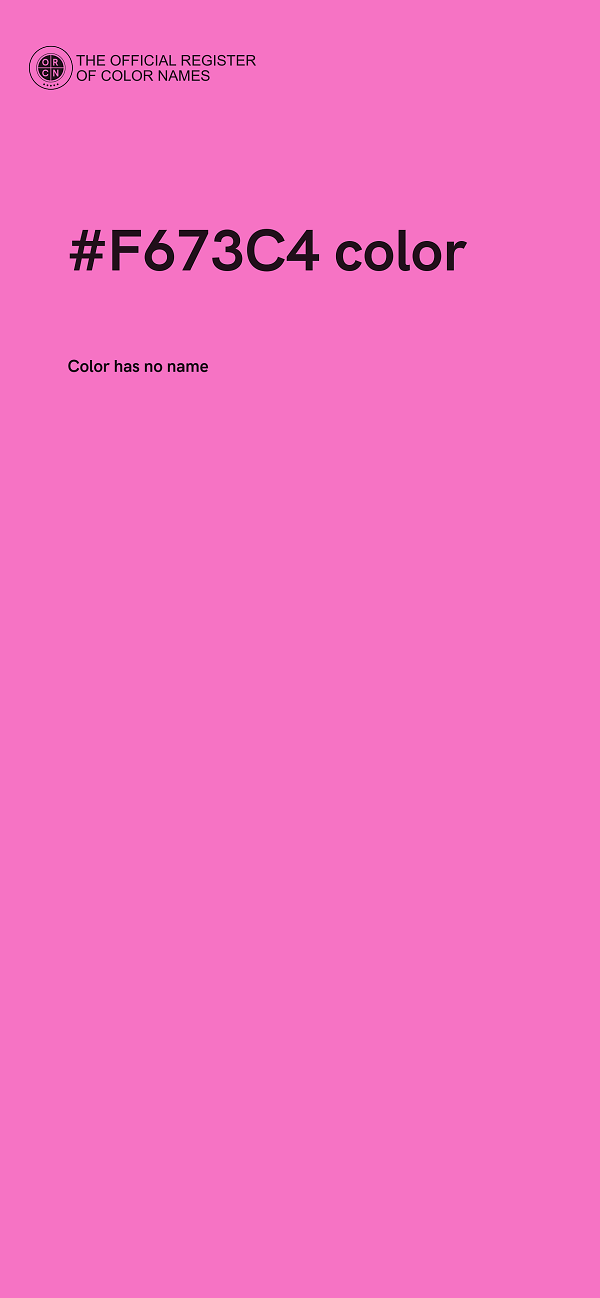 #F673C4 color image