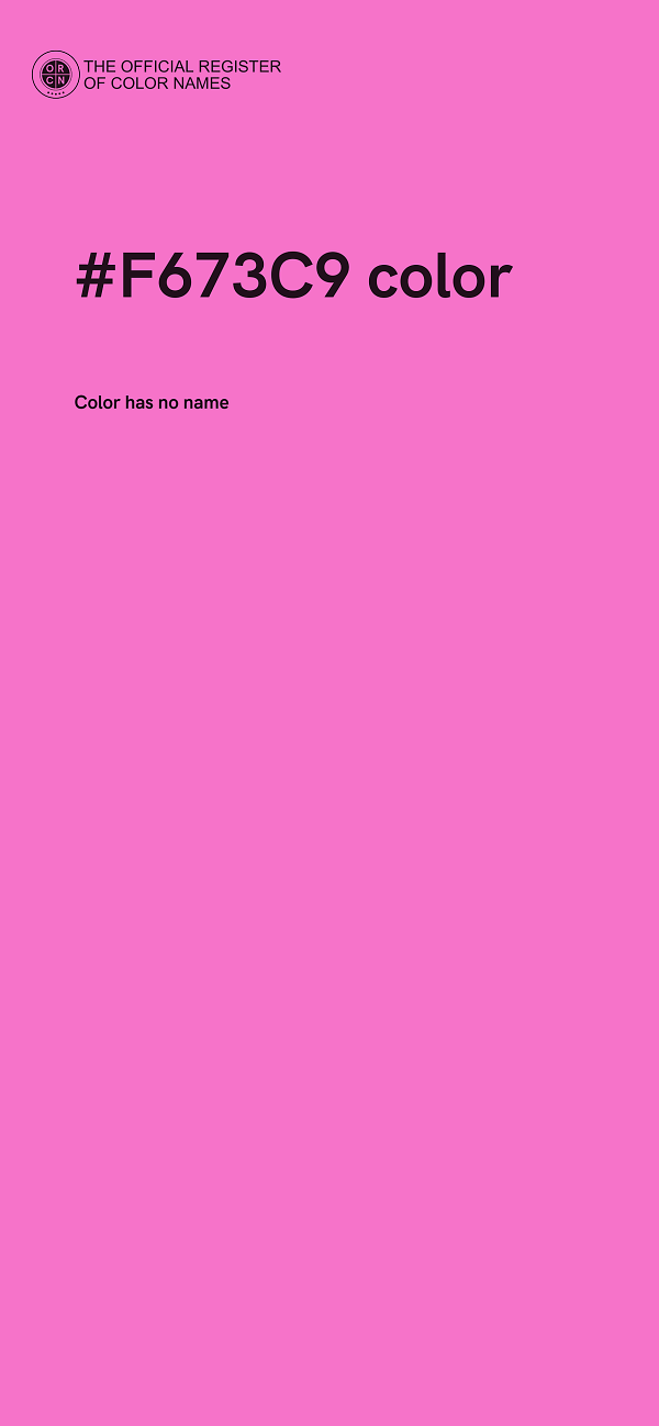 #F673C9 color image