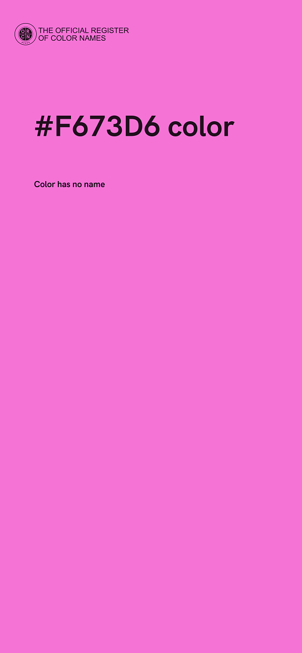 #F673D6 color image