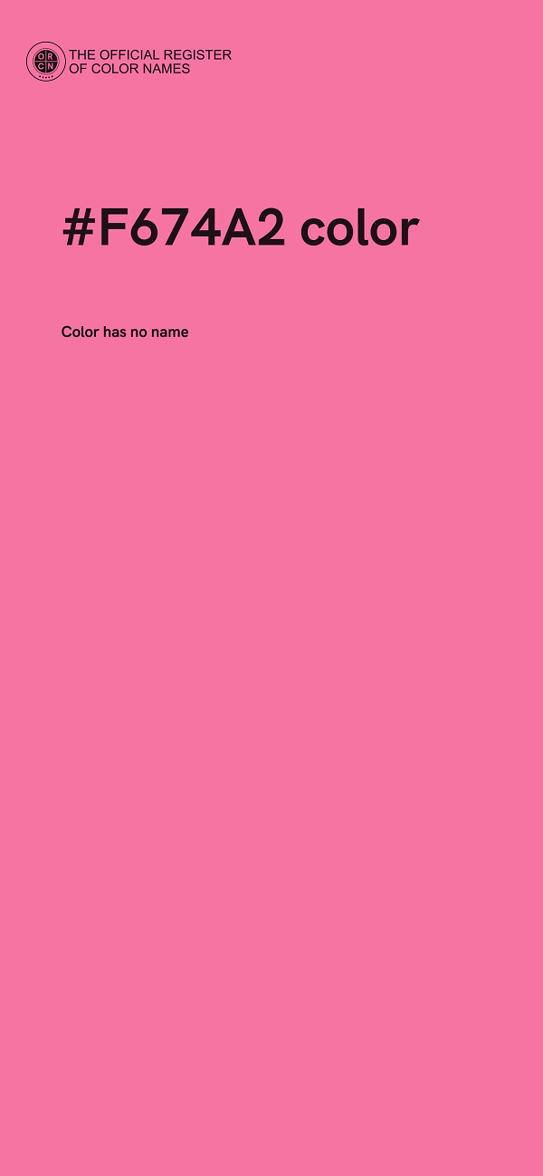#F674A2 color image