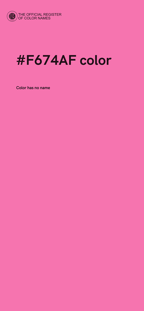#F674AF color image