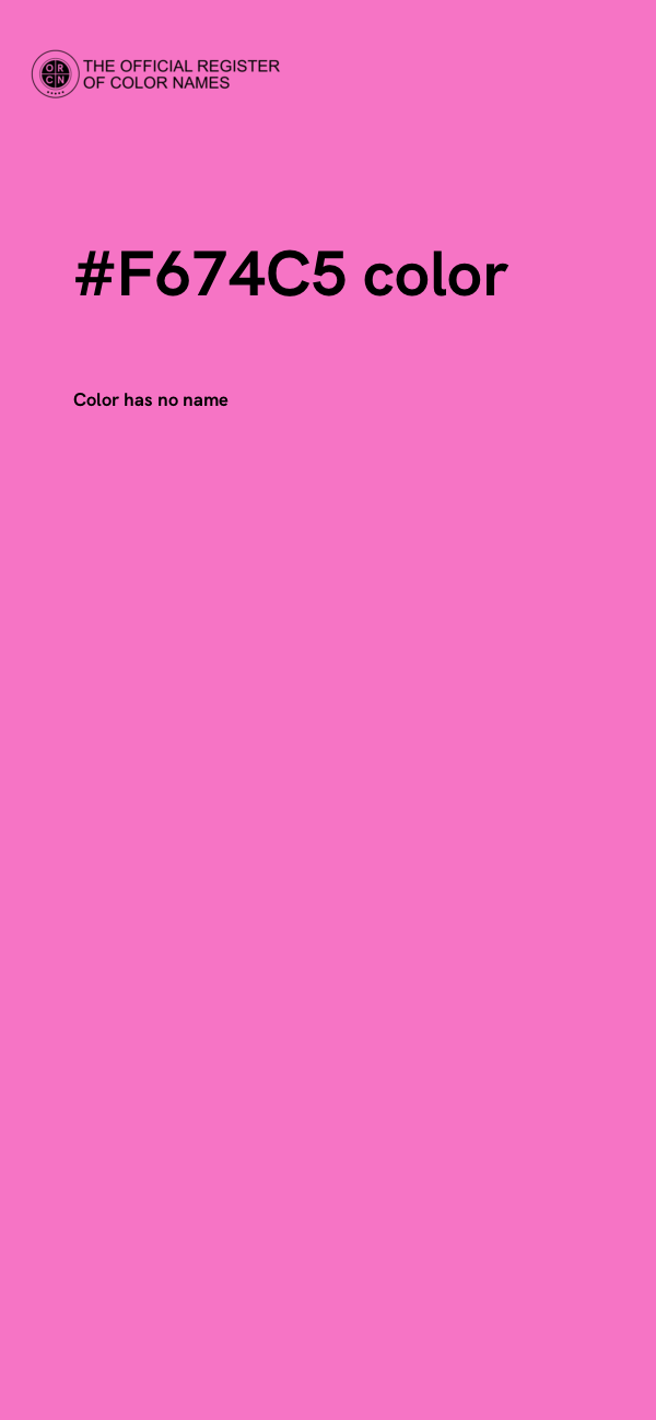 #F674C5 color image