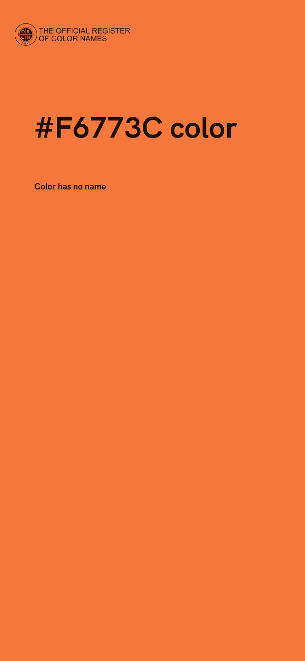 #F6773C color image