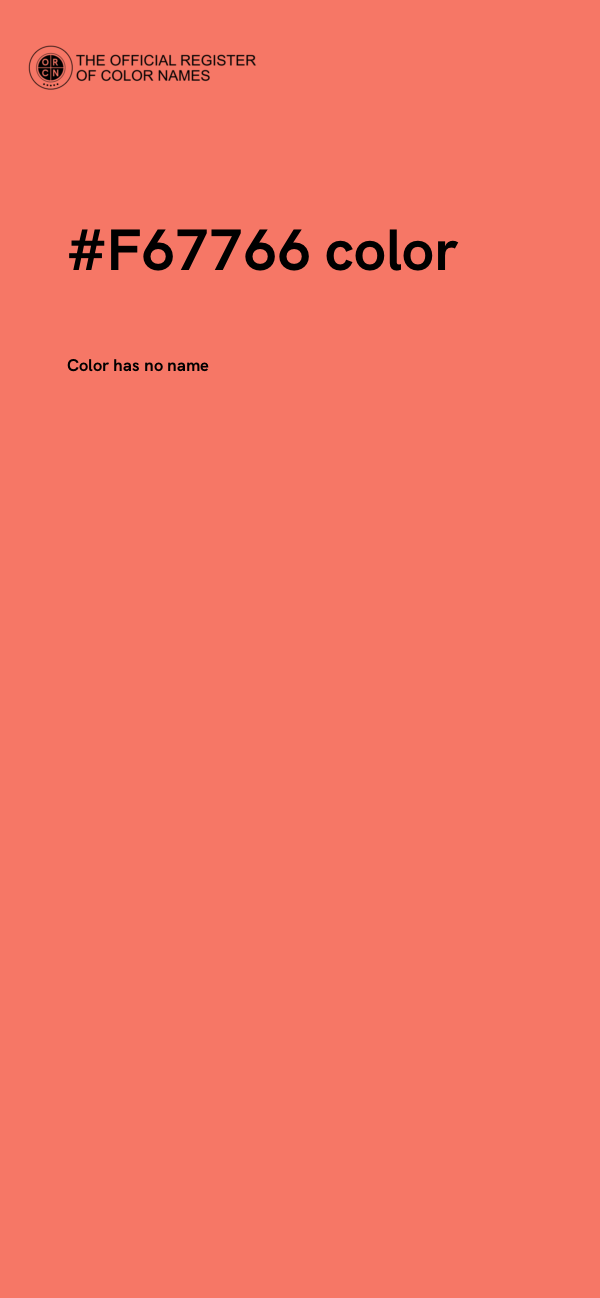 #F67766 color image