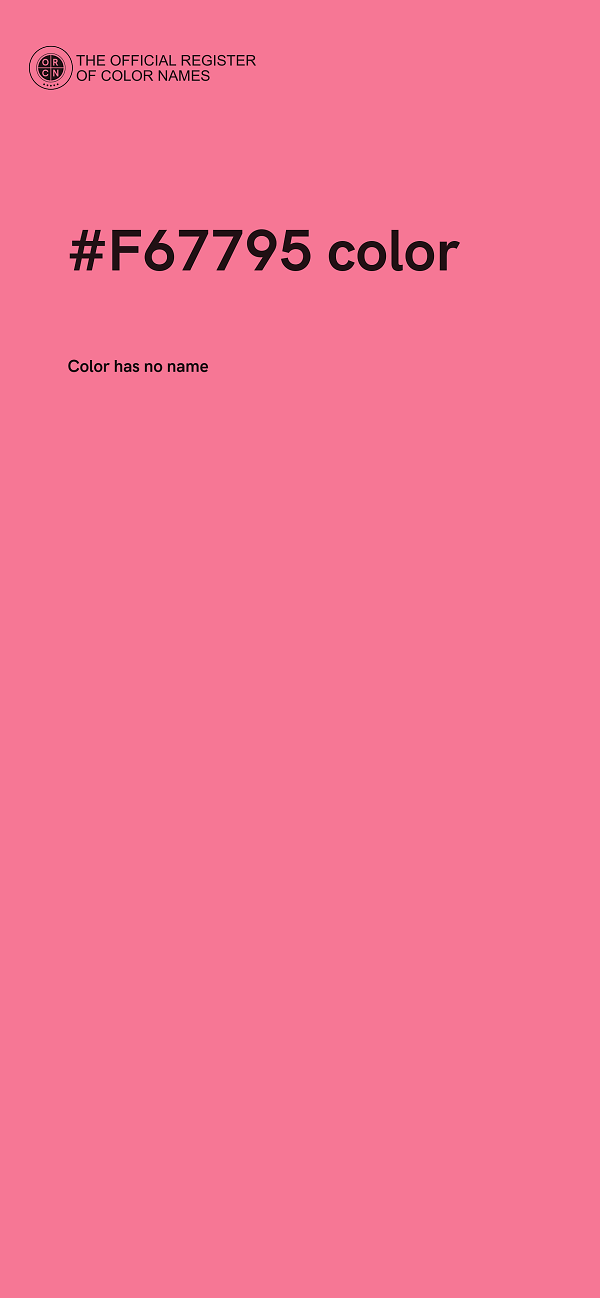 #F67795 color image