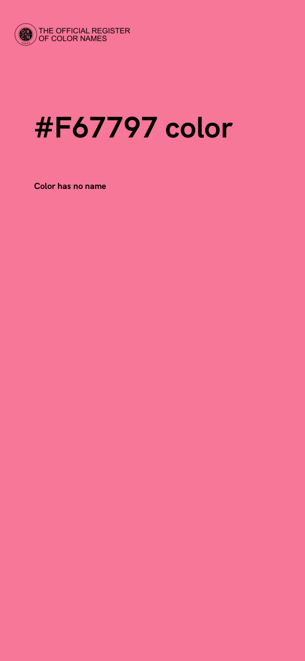 #F67797 color image