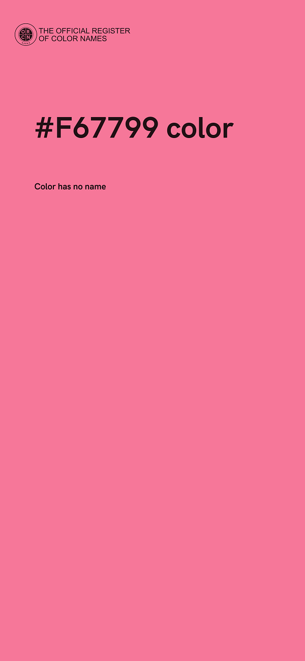 #F67799 color image