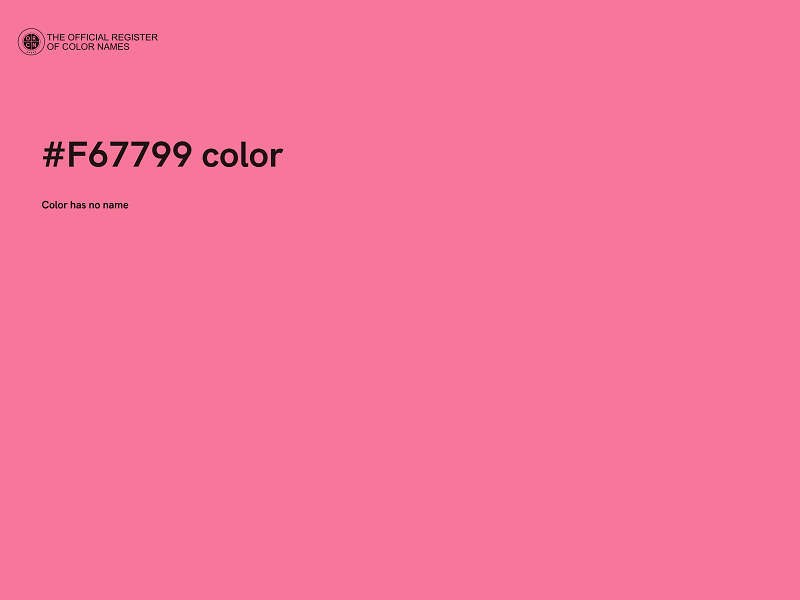 #F67799 color image