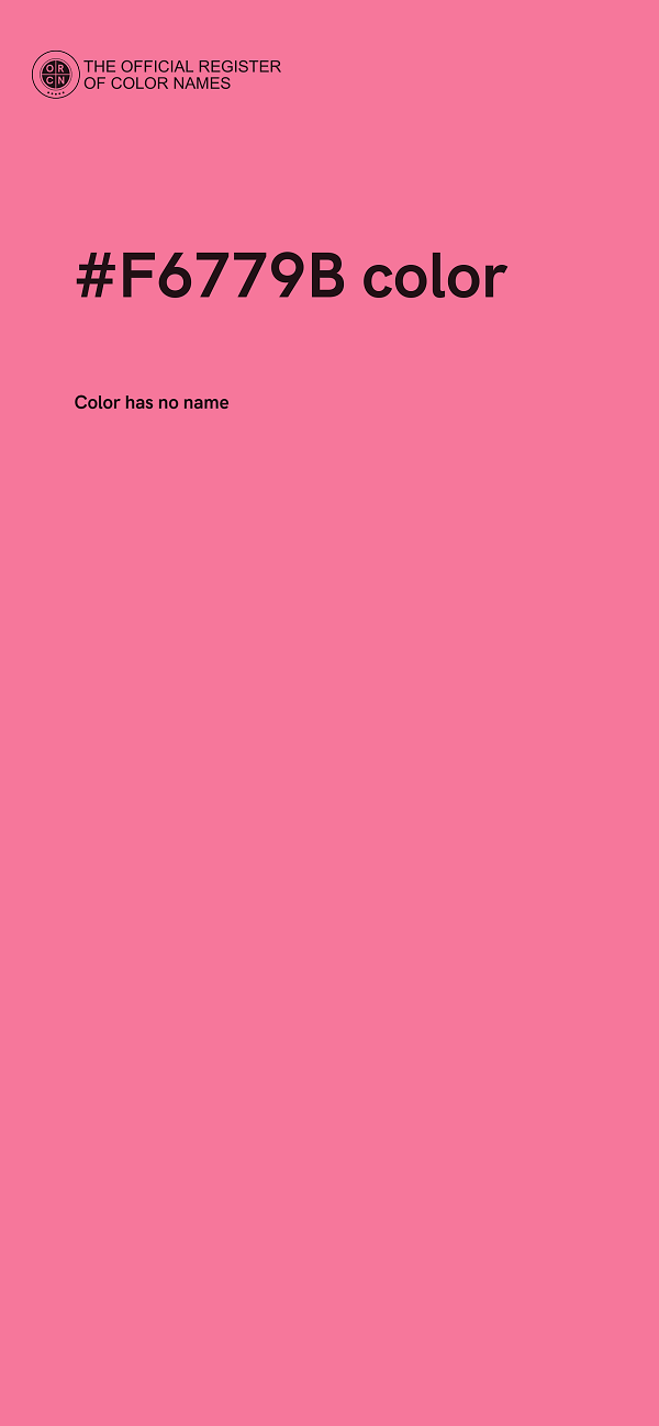 #F6779B color image