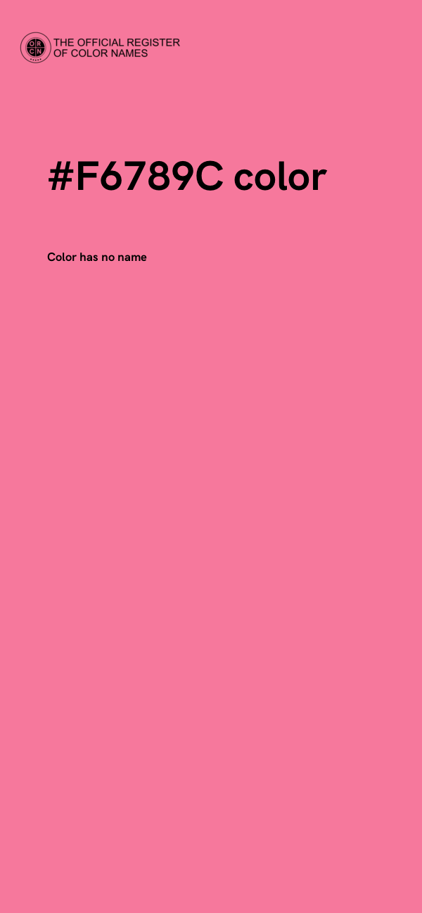 #F6789C color image
