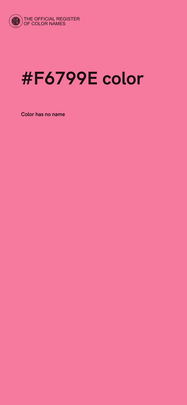 #F6799E color image