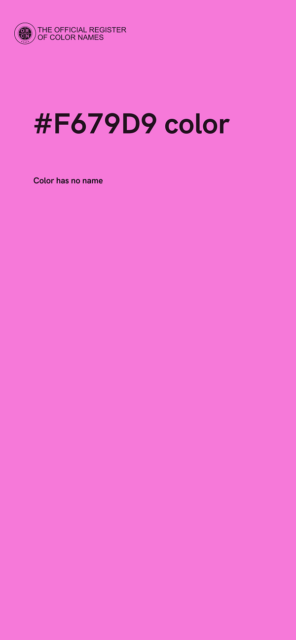 #F679D9 color image