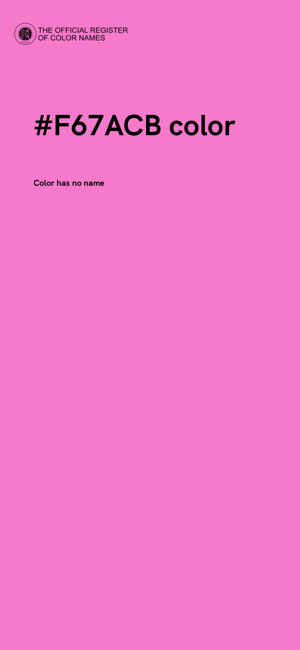 #F67ACB color image