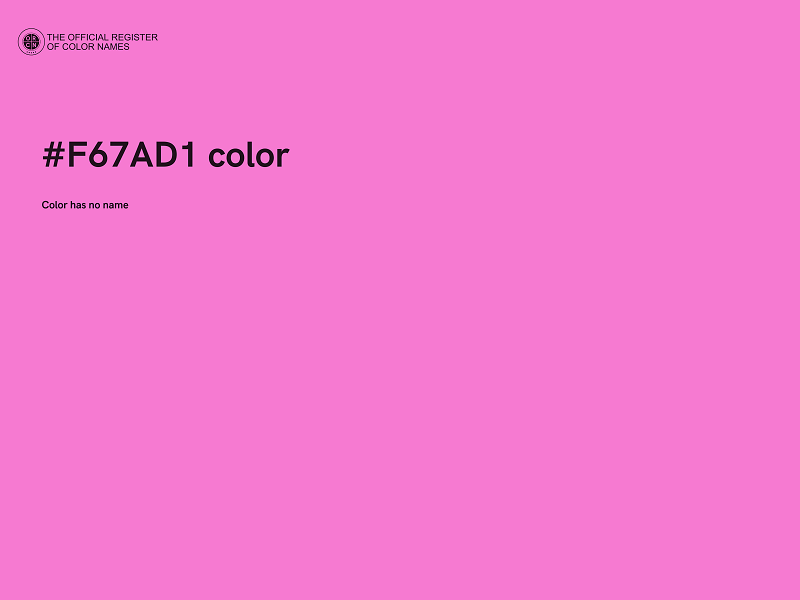 #F67AD1 color image