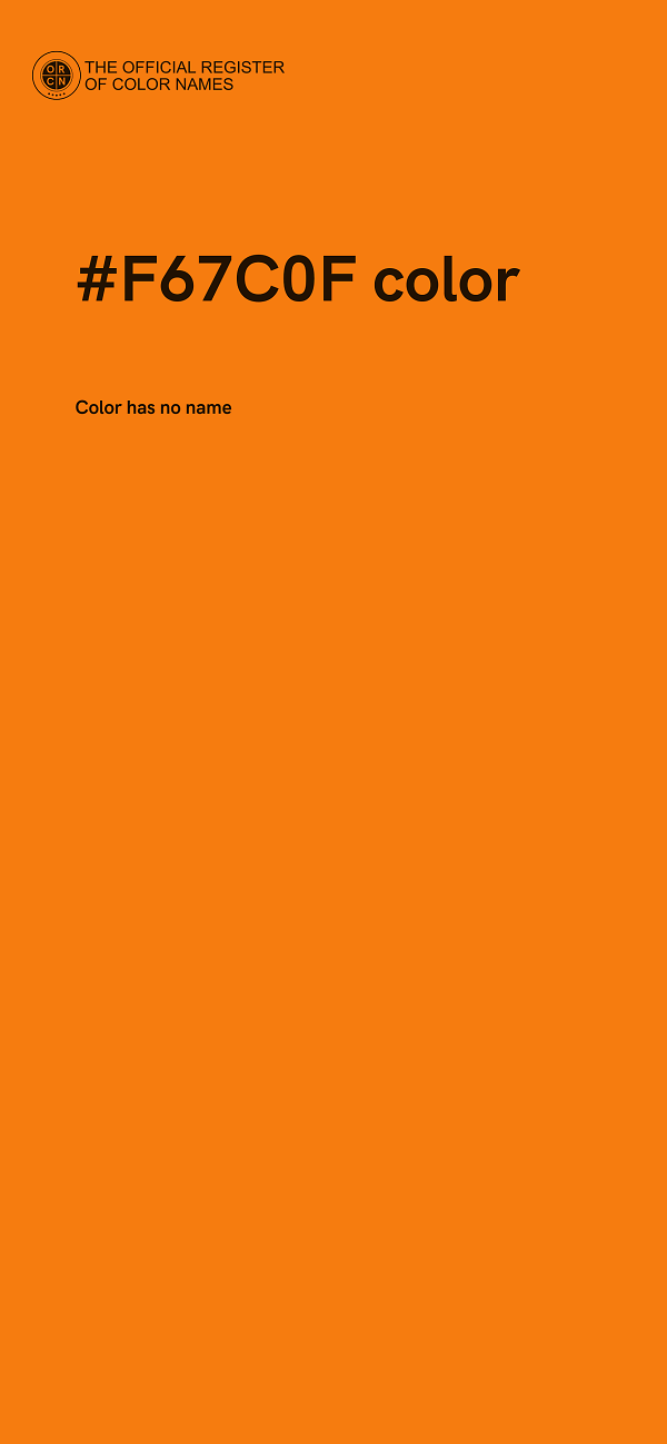 #F67C0F color image