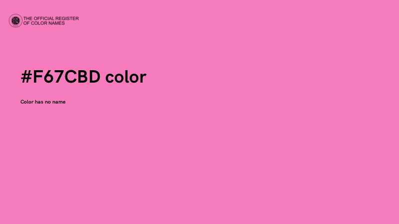 #F67CBD color image