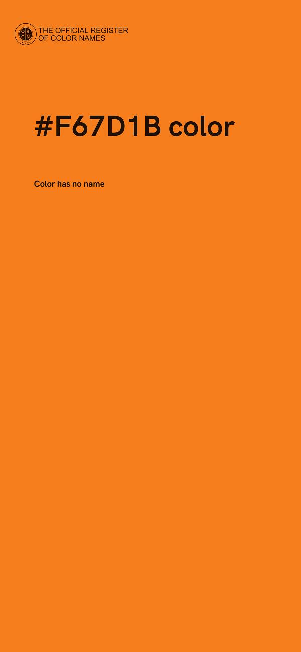#F67D1B color image