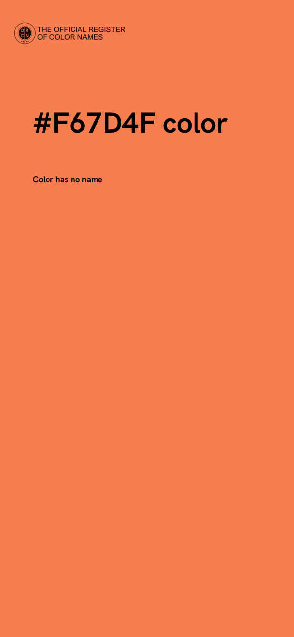 #F67D4F color image