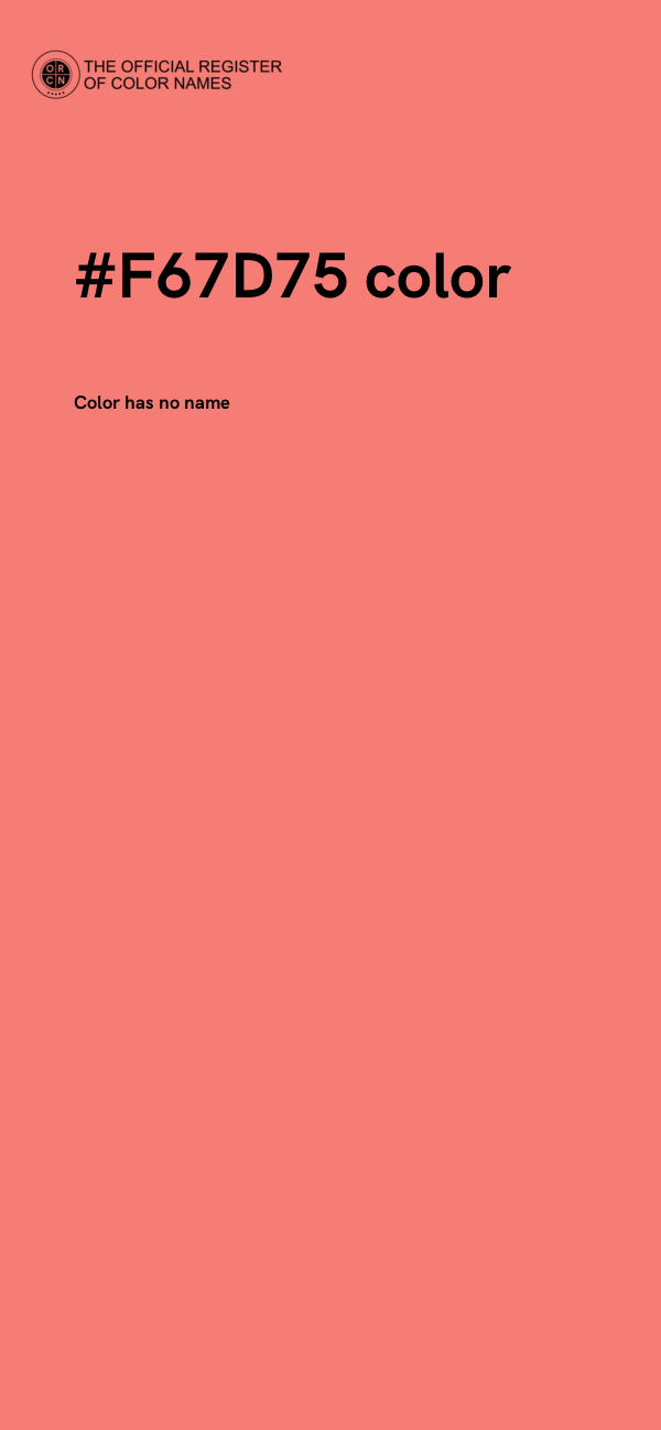 #F67D75 color image