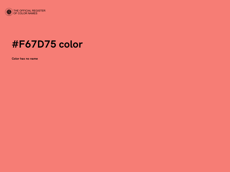 #F67D75 color image