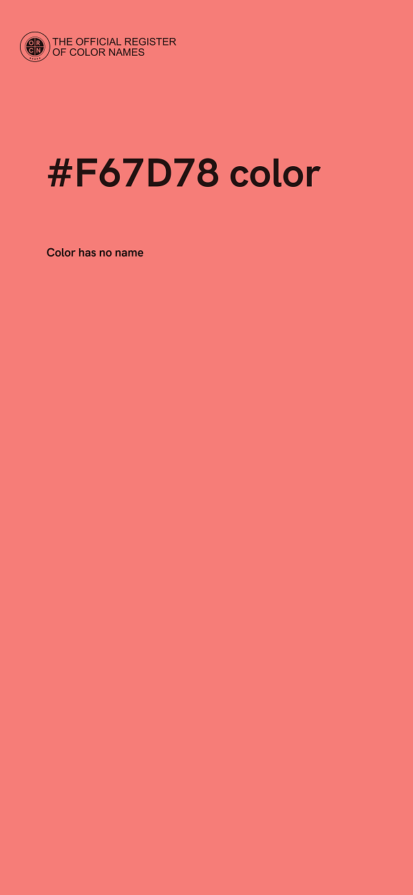 #F67D78 color image