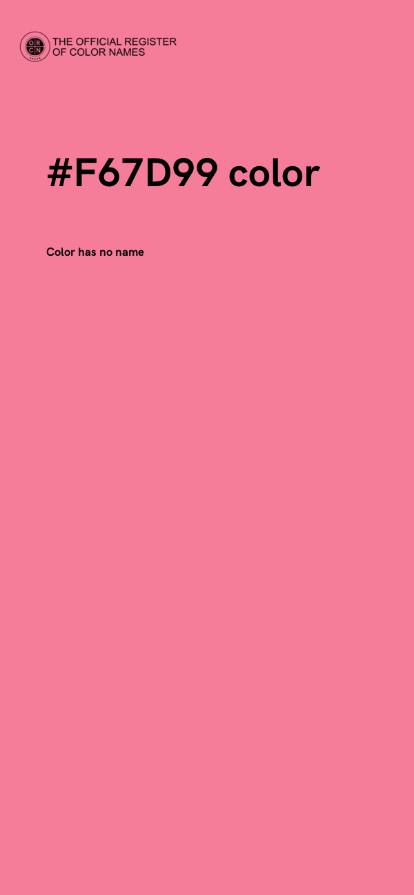 #F67D99 color image