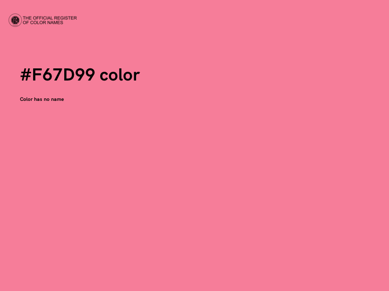 #F67D99 color image